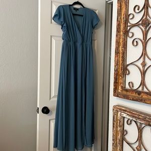 Dusty Blue Medium with front slit